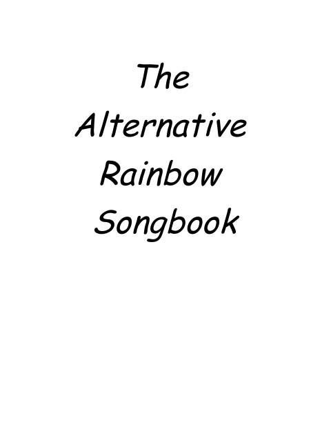 Cover of The Alternative Rainbow Songbook