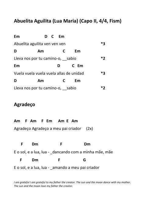 First page of Songbook Dennis